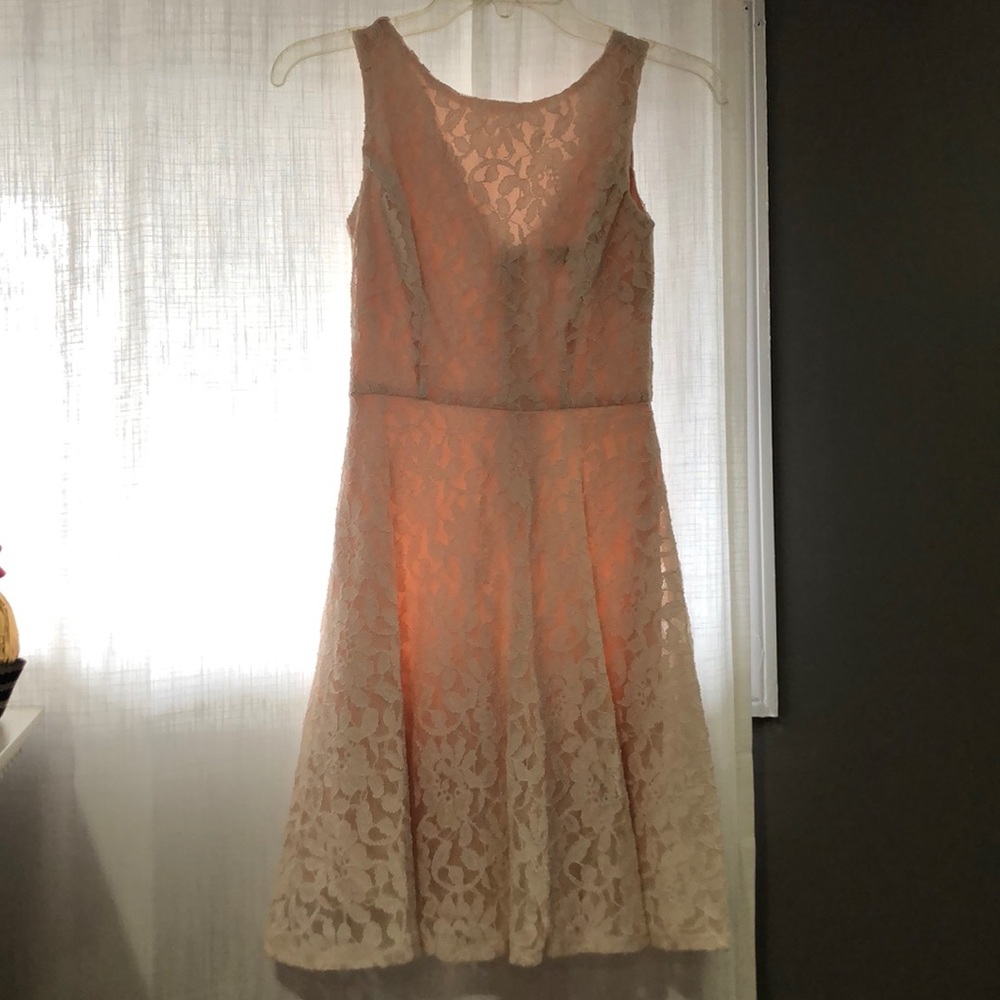 Light pink mini dress